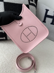 Mini Evelyne Tc Clemence  3Q Rose Sakura silver hardware