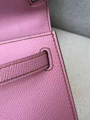 Kelly Mini II Epsom Textured Calfskin Leather 5P Pink Sakura Pink Silver Hardware