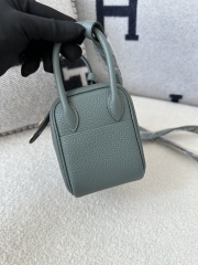 Lindy Mini TC Clemence Calfskin Leather CC63 Vert Amande Almond Green Gold Hardware