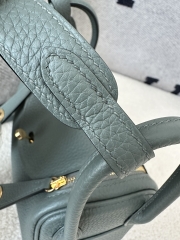 Lindy Mini TC Clemence Calfskin Leather CC63 Vert Amande Almond Green Gold Hardware