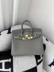 Birkin 25cm Togo Calfskin Leather 0L Gris Meyer Cloud Gray Gold Hardware