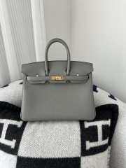 Birkin 25cm Togo Calfskin Leather 0L Gris Meyer Cloud Gray Gold Hardware