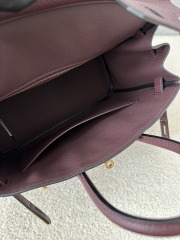 Birkin 25cm Togo Calfskin Leather 0G Rouge Sellier Saddle Red Gold Hardware
