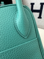 Lindy 26cm TC Clemence Calfskin Leather U1 Vert Verone Verona Green Silver Hardware