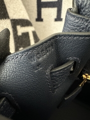 Kelly 28cm Togo Calfskin Leather CC73 Bleu Saphir Sapphire Blue Gold Hardware