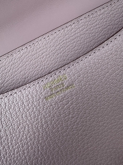 Constance 23cm Classic Chevre Goatskin Leather X9 Mauve Sylvestre Lilac Rose Gold Hardware