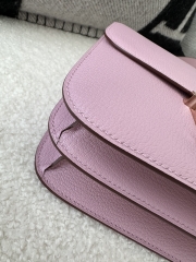 Constance 23cm Classic Chevre Goatskin Leather X9 Mauve Sylvestre Lilac Rose Gold Hardware