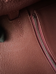 Kelly 25cm Epsom Textured Calfskin Leather CC55 Rouge H Hermès Red Silver Hardware