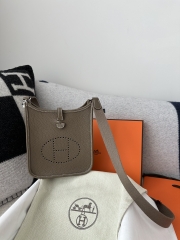Mini Evelyne Tc Clemence CK18 Etoupe grey silver hardware