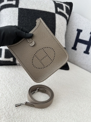 Mini Evelyne Tc Clemence CK18 Etoupe grey silver hardware