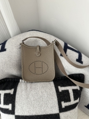 Mini Evelyne Tc Clemence CK18 Etoupe grey silver hardware