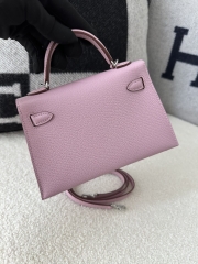 Kelly mini II evercolor X9  Mauve sylvestre silver hardware