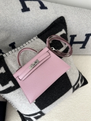 Kelly mini II evercolor X9  Mauve sylvestre silver hardware