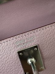 Kelly mini II evercolor X9  Mauve sylvestre silver hardware