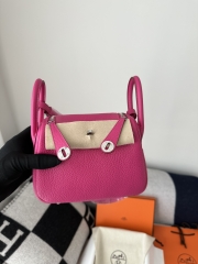 Lindy mini Tc Clemence  5R Rose Shocking silver hardware