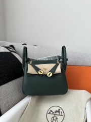 Lindy mini Tc  Clemence  6O Vert cypres  Gold  hardware