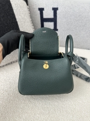 Lindy mini Tc  Clemence  6O Vert cypres  Gold  hardware