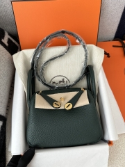 Lindy mini Tc  Clemence  6O Vert cypres  Gold  hardware