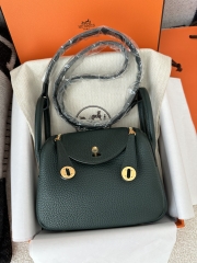 Lindy mini Tc  Clemence  6O Vert cypres  Gold  hardware