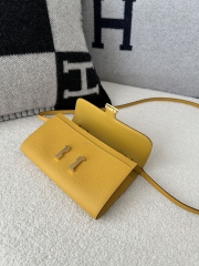 Constance to go epsom 9D Jaune ambre  Gold hardware