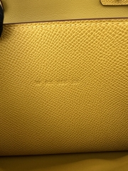 Constance to go epsom 9D Jaune ambre  Gold hardware