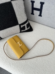 Constance to go epsom 9D Jaune ambre  Gold hardware
