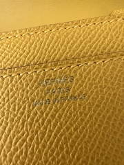 Constance to go epsom 9D Jaune ambre  Gold hardware