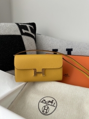 Constance to go epsom 9D Jaune ambre  Gold hardware