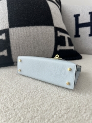 Kelly mini II epsom T0 Blue brume Gold hardware