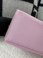 Kelly pochette 22cm  Swift X9  Mauve sylvestre  Gold hardware