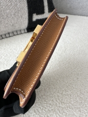 Constance slim epsom  CC37 Gold  gold hardware