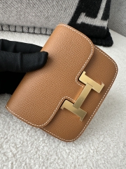 Constance slim epsom  CC37 Gold  gold hardware