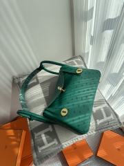 Lindy 26cm Klein Karoo ostrich  U4 Vert vertigo Gold hardware