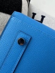 Birkin 30cm epsom  T7 Blue Hydra silver hardware