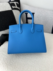 Birkin 30cm epsom  T7 Blue Hydra silver hardware
