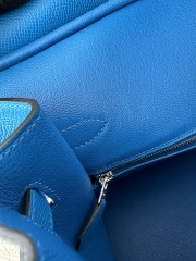 Birkin 30cm epsom  T7 Blue Hydra silver hardware