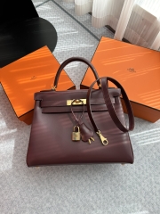 Kelly 28cm box   CC55 Rough H  Gold hardware