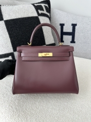 Kelly 28cm box   CC55 Rough H  Gold hardware