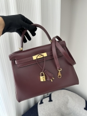 Kelly 28cm box   CC55 Rough H  Gold hardware