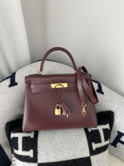 Kelly 28cm box   CC55 Rough H  Gold hardware