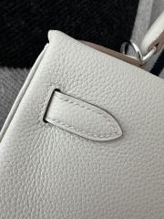 Kelly 28cm togo 8L Beton silver hardware