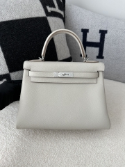 Kelly 28cm togo 8L Beton silver hardware