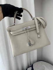 Kelly 28cm togo 8L Beton silver hardware