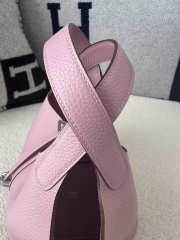 Picotin lock 18cm  ClemenceX9 Mauve sylvestre silver hardware