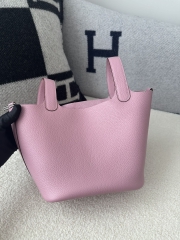 Picotin lock 18cm  ClemenceX9 Mauve sylvestre silver hardware