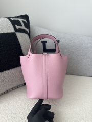 Picotin lock 18cm  ClemenceX9 Mauve sylvestre silver hardware