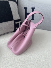 Picotin lock 18cm  ClemenceX9 Mauve sylvestre silver hardware