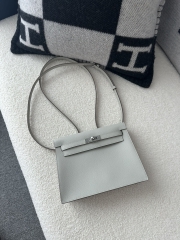 Kelly danse 22cm evercolor 80 Pearl Grey silver hardware