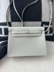 Kelly danse 22cm evercolor 80 Pearl Grey silver hardware