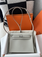 Kelly danse 22cm evercolor 80 Pearl Grey silver hardware
